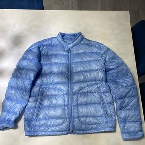 Moncler light puffer jacket- Large- Moncler size 5- light blue